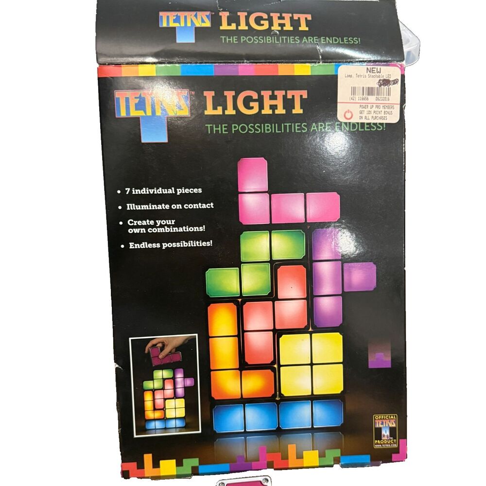 Untested, Tetris Lights Stackable Night Light Puzzle, Block Puzzle